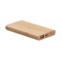 Bamboe powerbank type C 4000