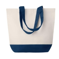 Canvas strandtas 170 g/m² blauw