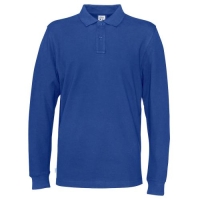 Cottover L/S polo blauw,3xl