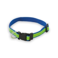 Reflecterende hondenhalsband blauw