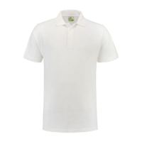 Lemon en Soda basic heren polo wit,l