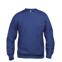 Basic roundneck sweater unisex blauw,3xl