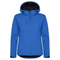 Dames jas Classic Softshell Hoody kobalt,l