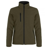 Gewatterde softshell jas dames mistgroen,2xl