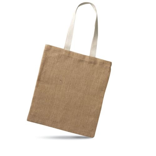 Jute boodschappentas beige