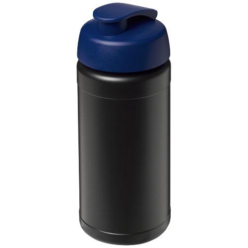 Baseline Plus sportfles met flipcapdeksel 500 ml zwart/blauw