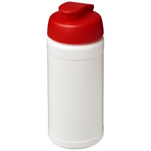 Baseline Plus sportfles met flipcapdeksel 500 ml wit/rood