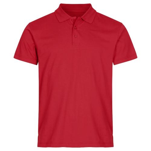 Basic heren polo rood,3xl