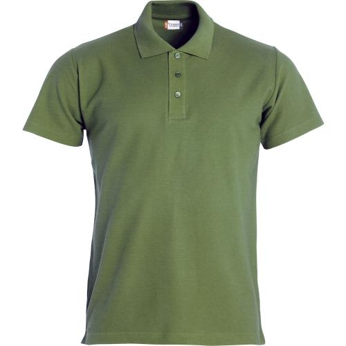 Basic heren polo army green,3xl