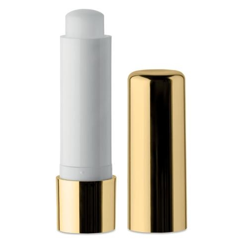 Lippenbalsem met metallic UV goud