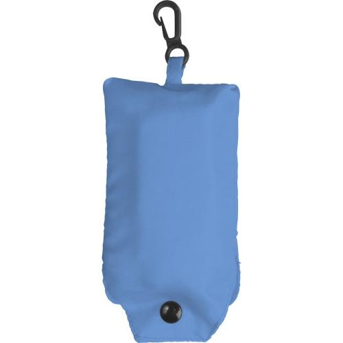 Opvouwbare tas met karabijnhaakje blauw