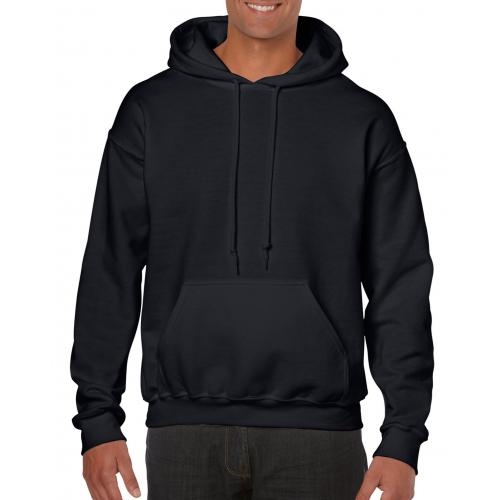 Gildan hooded sweater unisex zwart,l