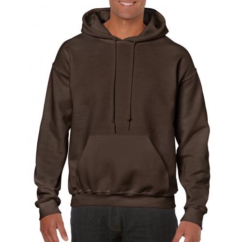Gildan hooded sweater unisex dark chocolate,l