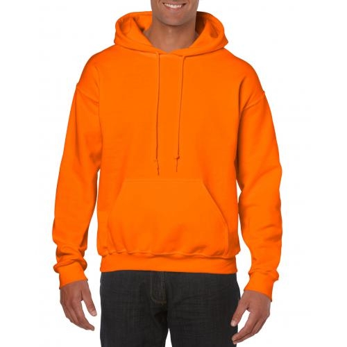 Gildan hooded sweater unisex safety orange,l