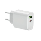 18W snellader USB-A en type-C