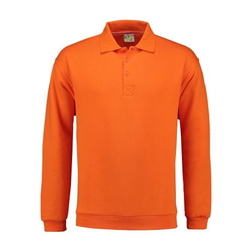 Lemon & Soda polo sweater oranje,l