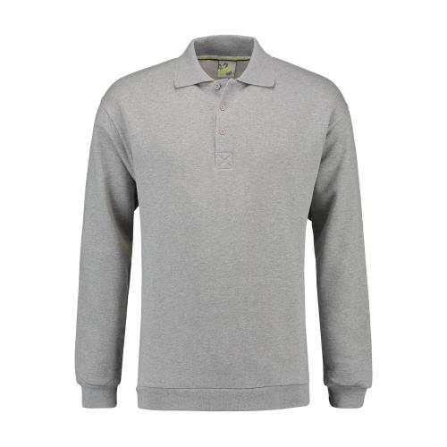 Lemon & Soda polo sweater grey heather,l