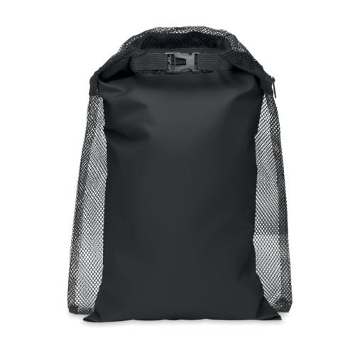 Waterdichte tas met riem 6L Scuba mesh zwart