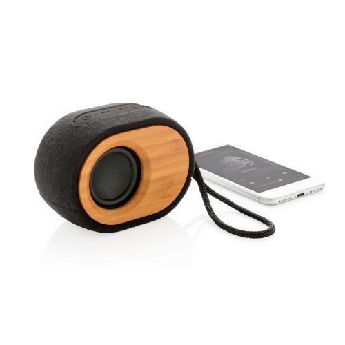 Bamboo X 5W speaker zwart/bruin