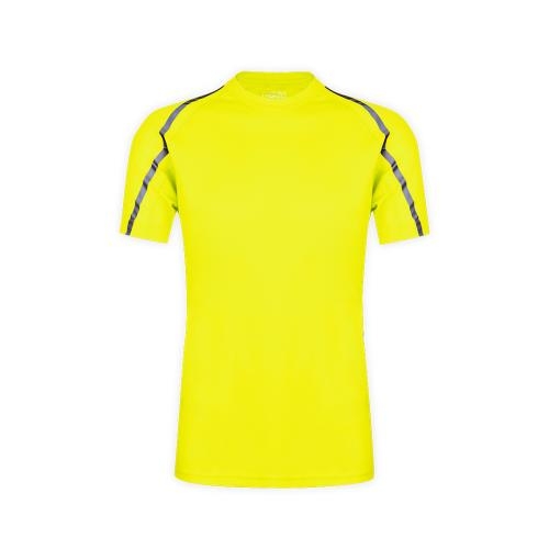 Reflective sport shirt fluor  yellow,l