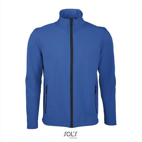 Heren Softshell jas 2 laags royal blue,l