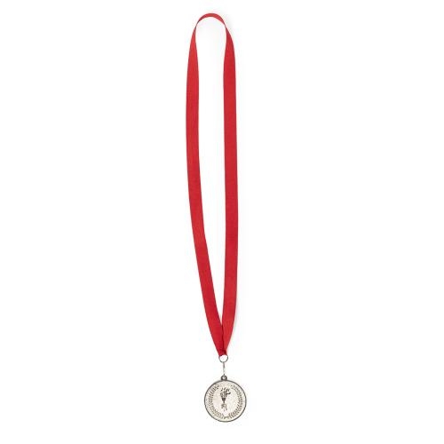 Medaille Corum rood/zilver