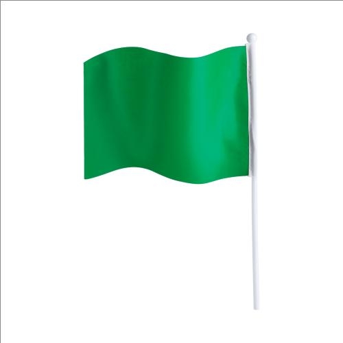 Vlag op Stok Rolof groen