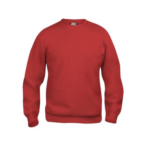 Basic roundneck sweater unisex rood,3xl