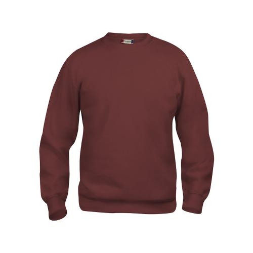 Basic roundneck sweater unisex bordeaux,3xl