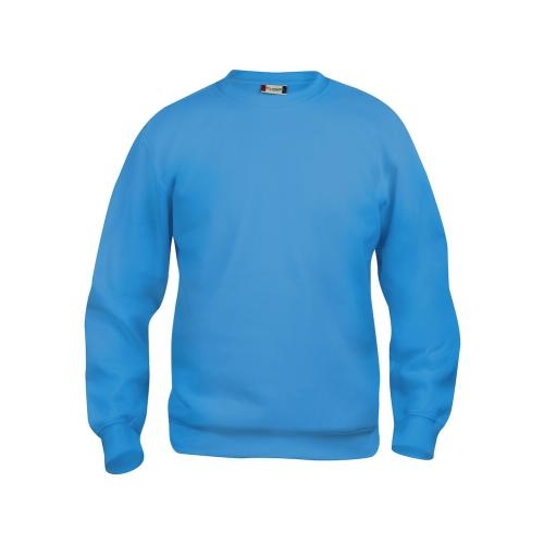 Basic roundneck sweater unisex turquoise,3xl