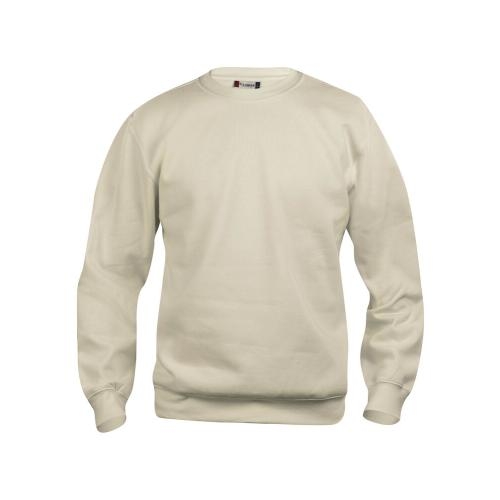 Basic roundneck sweater unisex light khaki,3xl