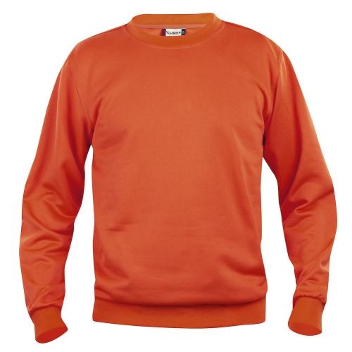 Basic roundneck sweater unisex diep-oranje,3xl