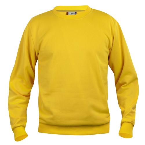 Basic roundneck sweater unisex lemon,3xl