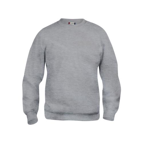 Basic roundneck sweater unisex grijsmelange,3xl