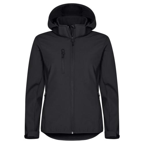 Dames jas Classic Softshell Hoody zwart,3xl