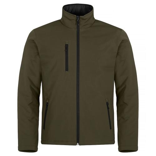 Gewatteerde softshell jas mistgroen,2xl