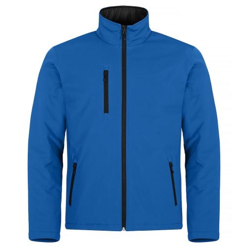 Gewatteerde softshell jas kobalt,2xl