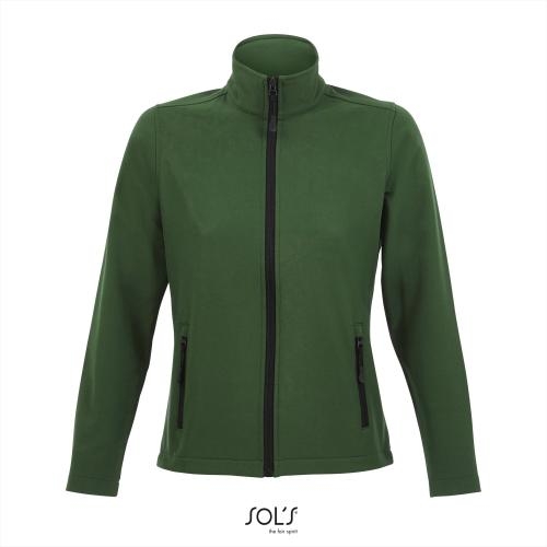 Dames Softshell jas 2 laags bottle green,l