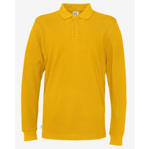 Cottover L/S polo geel,3xl