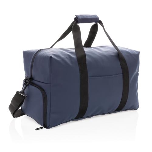 Smooth PU weekendtas PVC-vrij navy