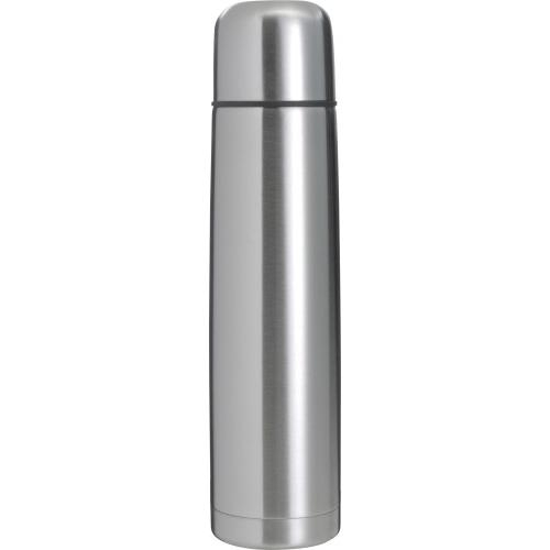 RVS thermosfles 1 liter zilver