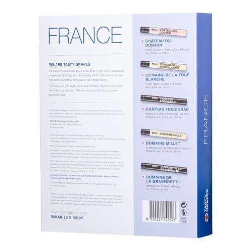 Giftbox wijnproeverij Tasty Grapes France standaard