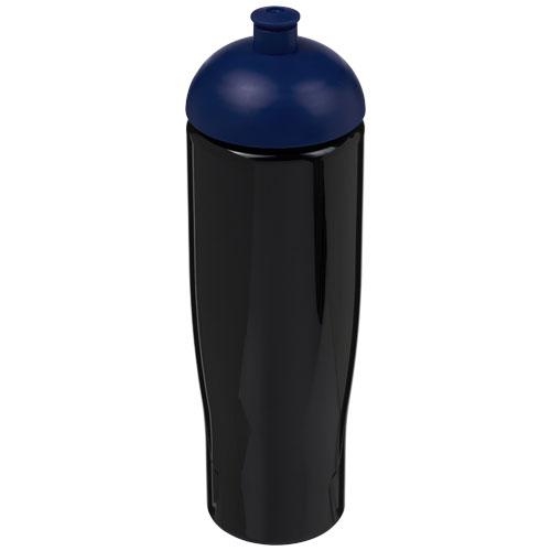 H2O Tempo bidon met koepeldeksel 700 ml zwart/blauw