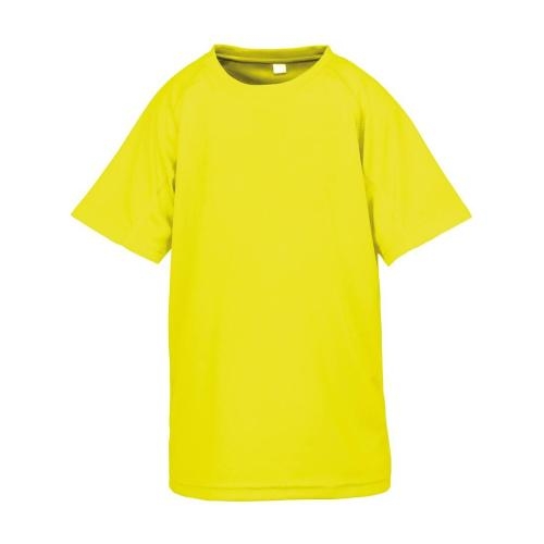 Kinder Performance aircool sportshirt fluor  yellow,s