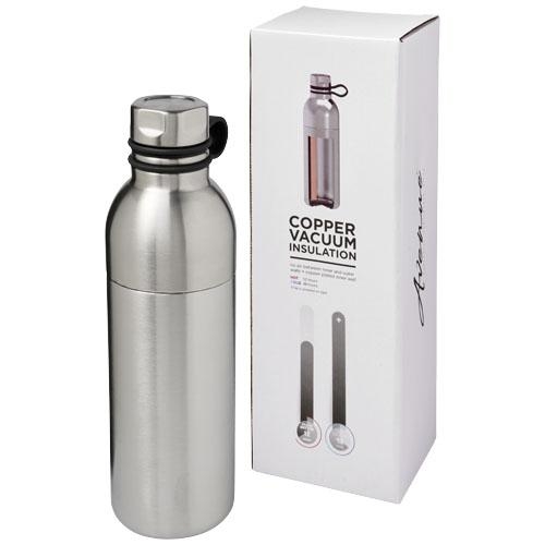 Koln 590 ml koperen vacuümgeïsoleerde drinkfles zilver