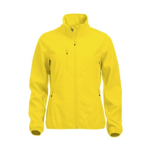 Basic softshell jacket dames lemon,l