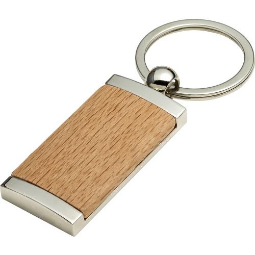 Houten sleutelhanger Stijlvol bruin