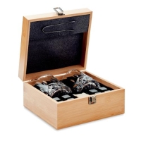 Luxe whiskey set in bamboe box