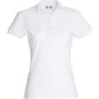 Basic dames polo wit,l