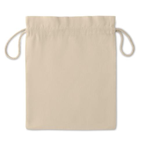 Katoenen geschenktasje medium beige